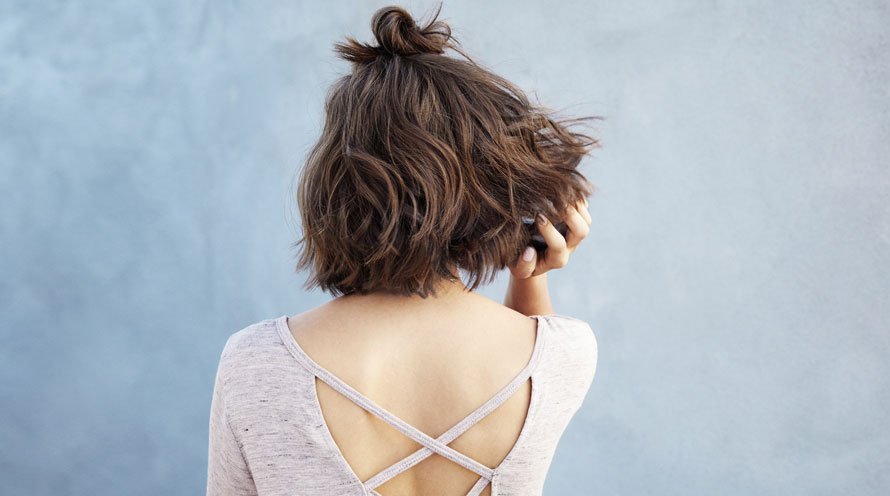 Half Up Half Down Bun for Short Hair